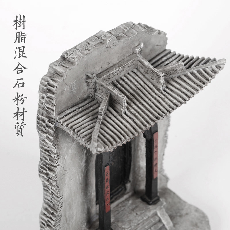 创意山西特色门楼建筑模型中式古典桌面装饰品摆件微观造景报厦门