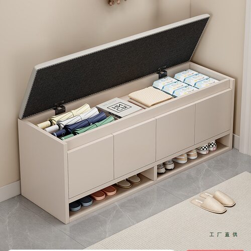 实木换鞋凳门口家用入户可坐鞋柜坐凳一体鞋架可翻盖进门穿鞋凳子