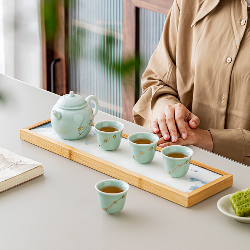 高端焗钉一壶三杯茶具长辈领导老师生日寿宴退休乔迁中秋礼物