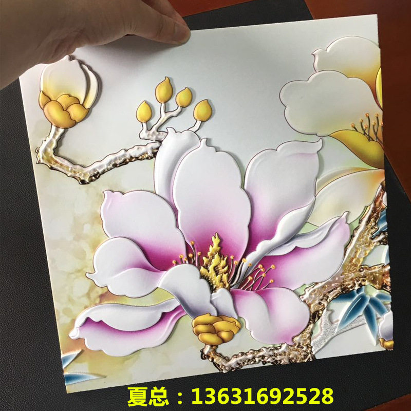 石材雕刻UV喷画机 理光工业喷头UV彩色打印机 大理石UV彩色喷绘机