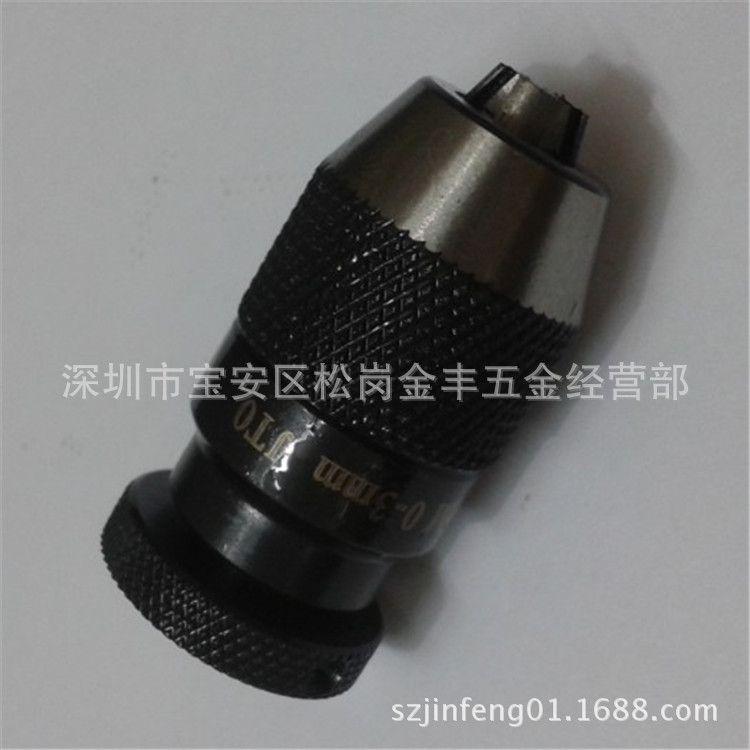 线切割配件打孔机E061钻夹头0-3.0MM JTO配螺母螺杆铜管自紧夹头