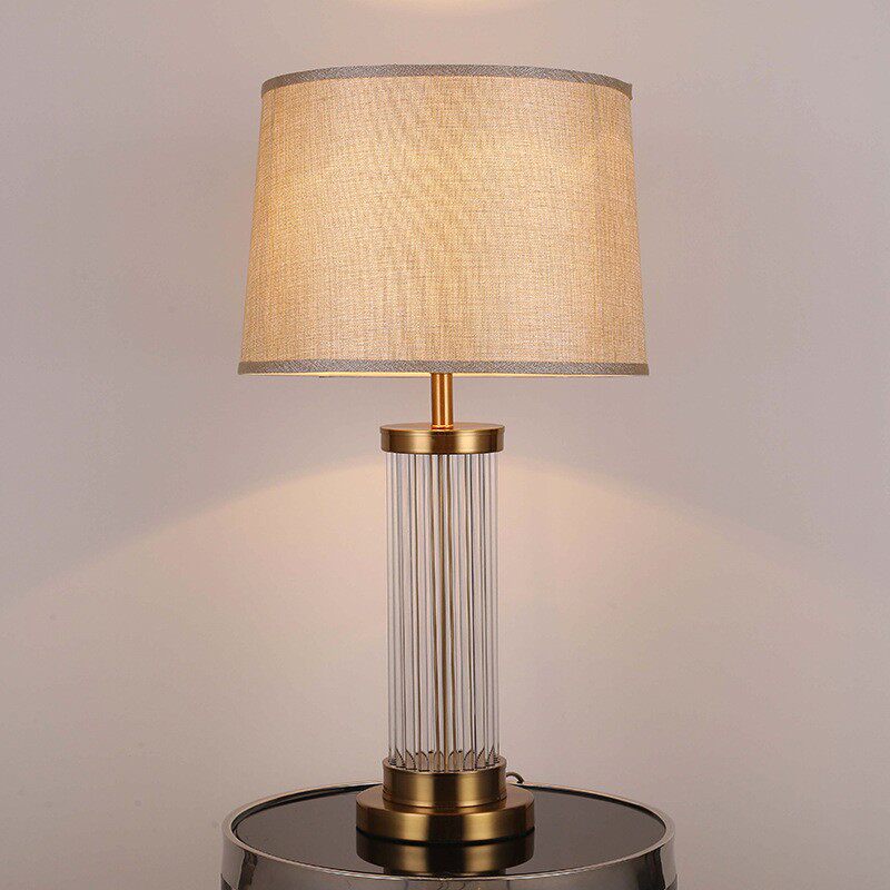 后现代轻奢台灯欧式水晶客厅样板房现代简约卧室书房床头创意台灯