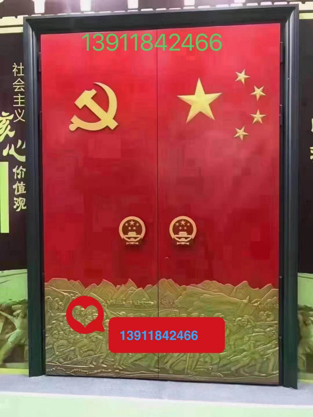 别墅子母门铜门仿铜门 庭院大门 钢质仿铜门 厂家直销 品质保障