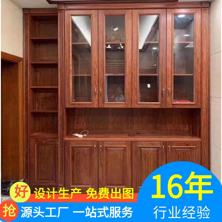 仿古榆木中式博古架古董展示架