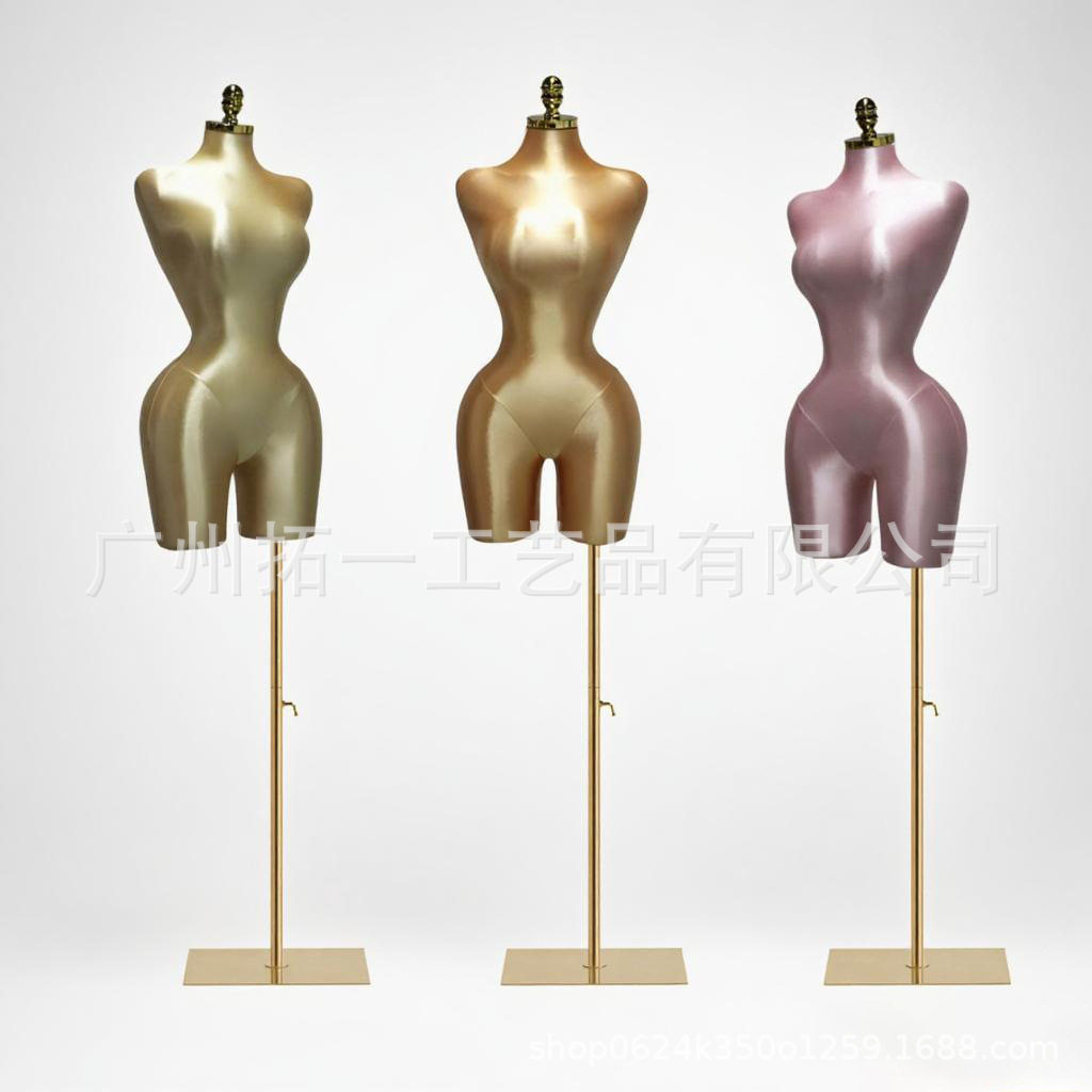 Pinnacle可扎针欧美女模特外贸出口大码服装模特架半身女模假人台