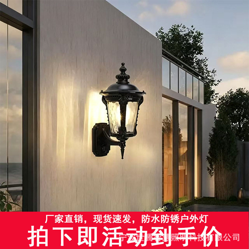 户外壁灯花园别墅室外防水太阳能庭院灯阳台大门过道外围墙门柱灯