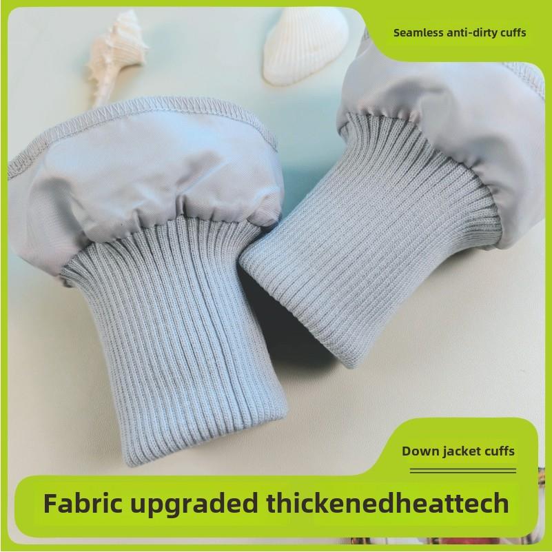 羽绒服袖口加长加厚弹力辅料儿童棉服外套防风防脏松紧保暖螺纹口