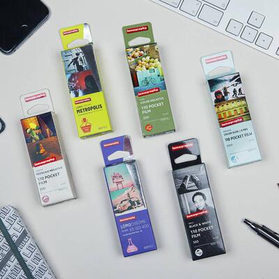 5卷包邮Lomo 110胶卷 彩色负片黑白全系列 color92 紫色调 大都会