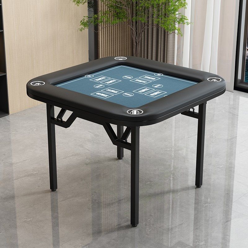 新款折叠桌高端娱乐比赛桌子扑克桌四方桌掼蛋专用桌免安装麻将桌