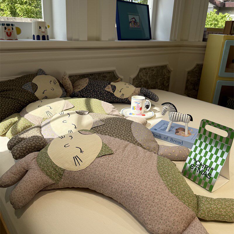 卡通卷卷猫一只装枕头枕芯全棉荞麦枕享睡眠学生舒睡宿舍公寓单人