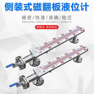 精选安徽天康磁翻板液位计水位计PP浮球带远传4-20Ma玻璃管侧装顶
