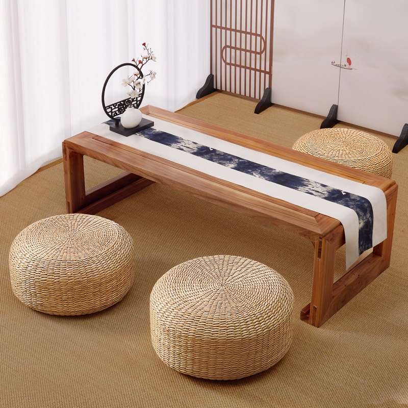 草编蒲团坐垫日式榻榻米蒲垫阳台蒲草打坐禅修垫子懒人地上跪坐墩