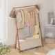 挂衣架落地卧室置物架衣帽架入户房间挂衣服挂包转角脏衣篓收纳架