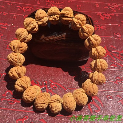 蟠桃核手串文玩菩提野生蟠桃新籽深度清理皮质好佛珠颗颗精挑匀称