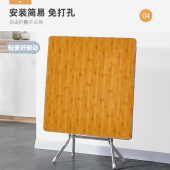 可折叠桌子正方形家用简易小户型户外老式 吃饭小型餐桌结实小饭桌