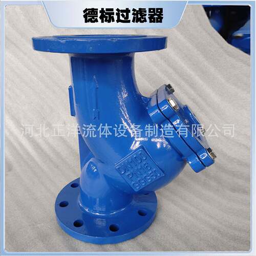 全通径德标Y型过滤器球磨铸铁法兰过滤器全通径水处理管道过滤器