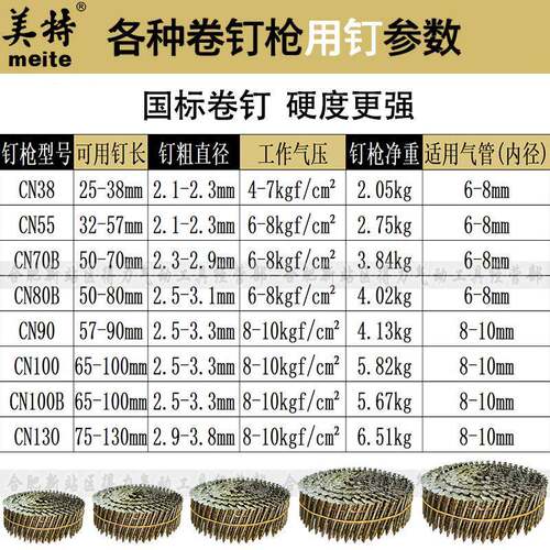 卷钉枪CN55气动枪CN130气钉枪木托盘包装箱CN70B80BCN90CN100