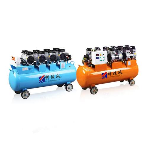 静音无油机三滤打气泵活塞空气压缩机便携式汽修变频螺杆式