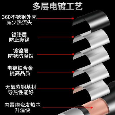 T12烙铁头T12黑金刚优质洛铁头T12-K/C4/BC2/D24/I/ILS/B2/JL02烙