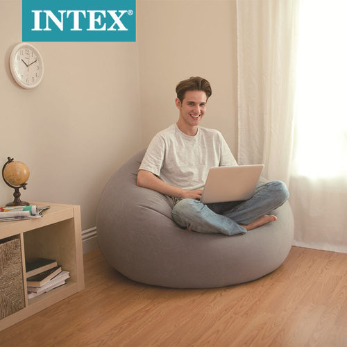 INTEX灰色条纹充气懒人沙发