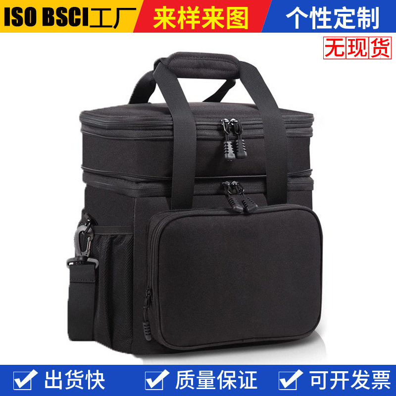 热销款双层户外旅行保温包可扩容保温午餐袋耐用午餐包防漏冷藏袋