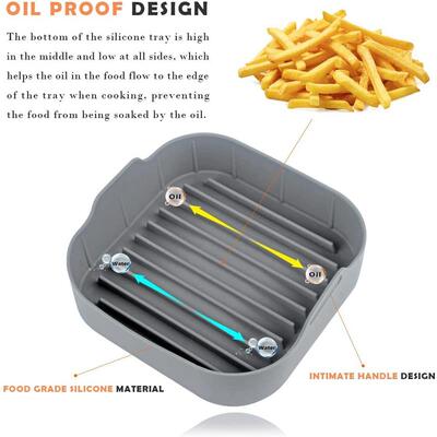 空气炸锅配件 Instant Pot硅胶烤盘硅胶锅Air Fryer Silicone Pot