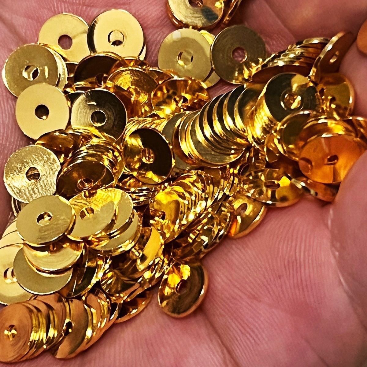 超薄18k镀金隔片文玩手串金隔片星月菩提老型直切包金隔垫diy配件图片
