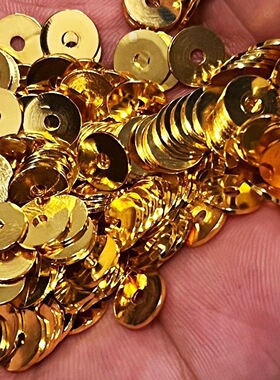 超薄18k镀金隔片文玩手串金隔片星月菩提老型直切包金隔垫diy配件