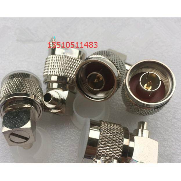 射频同轴N-JWB3连接器 N公弯接SFT50-3 RG141 RG402微波馈线接头