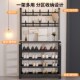 鞋 子收纳神器 架多层家用门口挂衣架一体多功能入户门置物架客厅鞋
