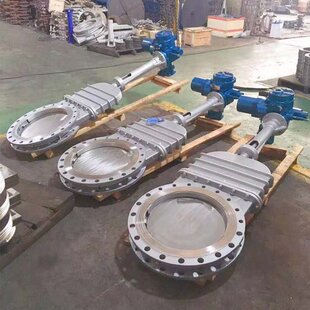 PZ973X-10P双法兰不锈钢电动刀闸阀DN400调节型电动刀闸阀DN350