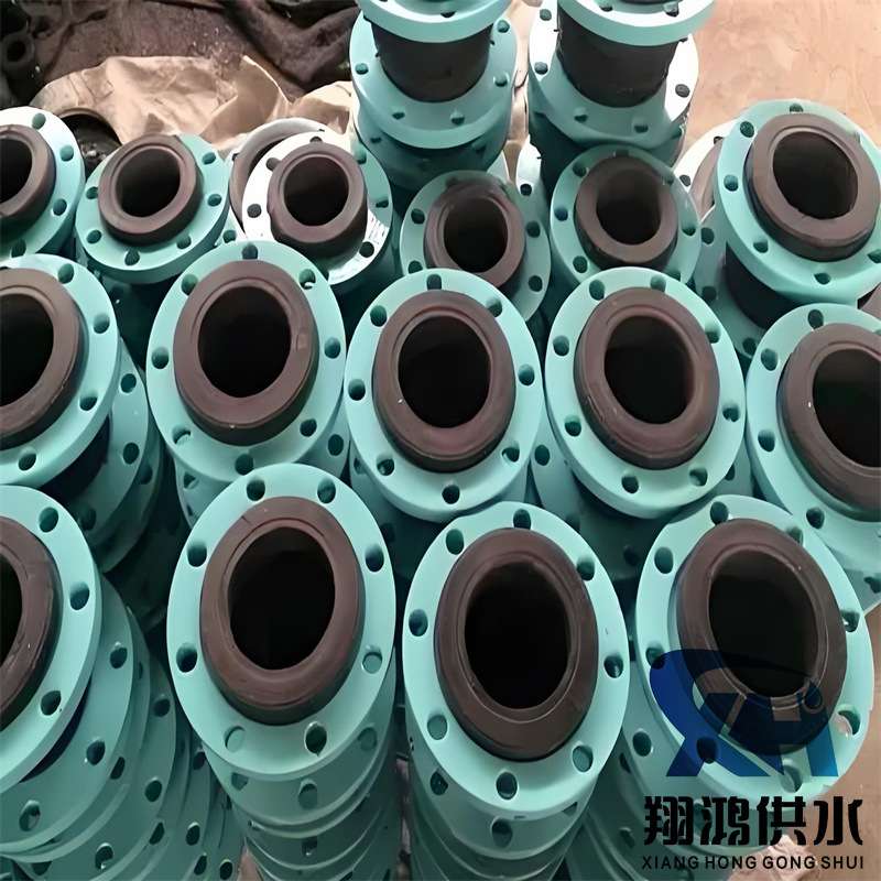 KXT可曲挠橡胶软接头带限位拉杆加固防拉脱减震管道软连接避震喉