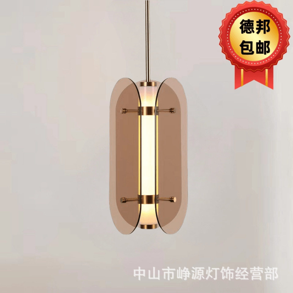 后现代创意玻璃床头小吊灯艺术沙发旁设计师样板房卧室玄关吊灯