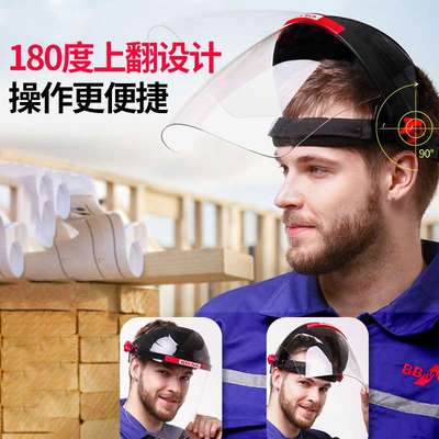 成楷科技工业防护面罩 打磨抗冲击防高速粒子冲击面屏护目面罩