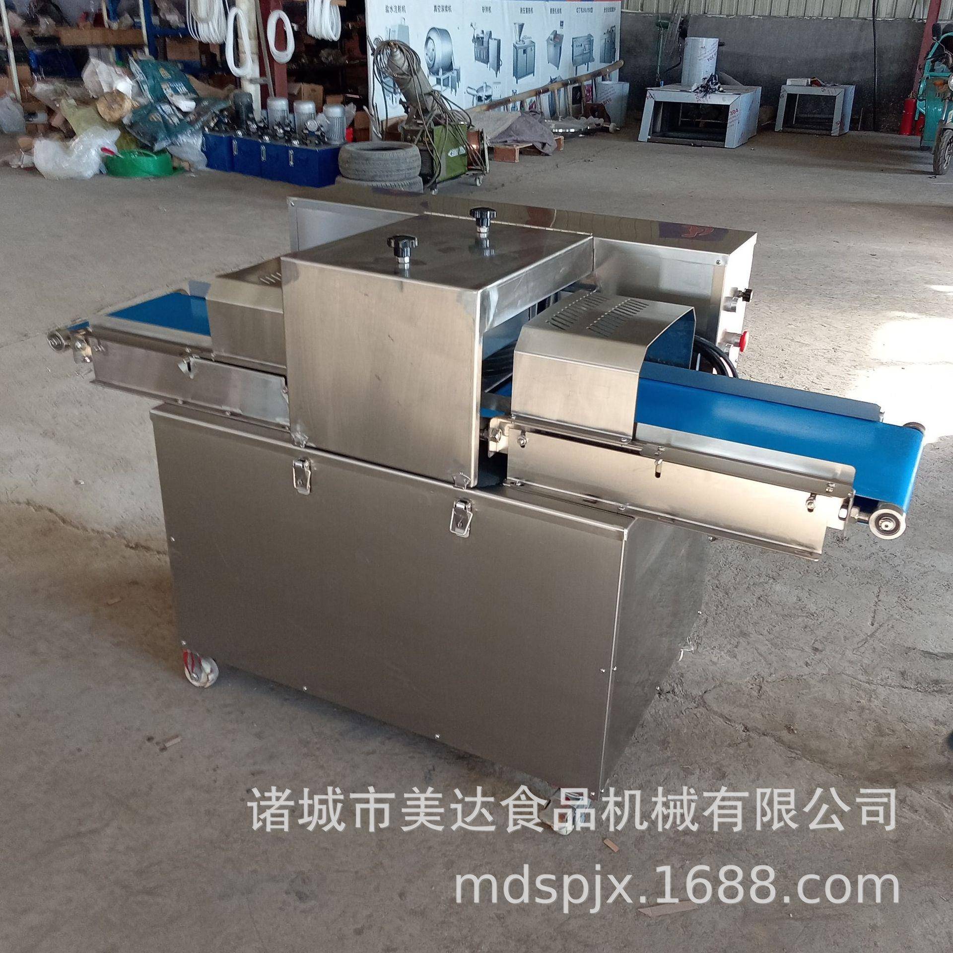 商用全自动鲜肉切片机鸡胸肉鸭胸肉切片设备牛肉切片机厚薄可调