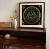 观音画像非遗手工唐卡手绘diy材料西藏成人画画填色diy涂色