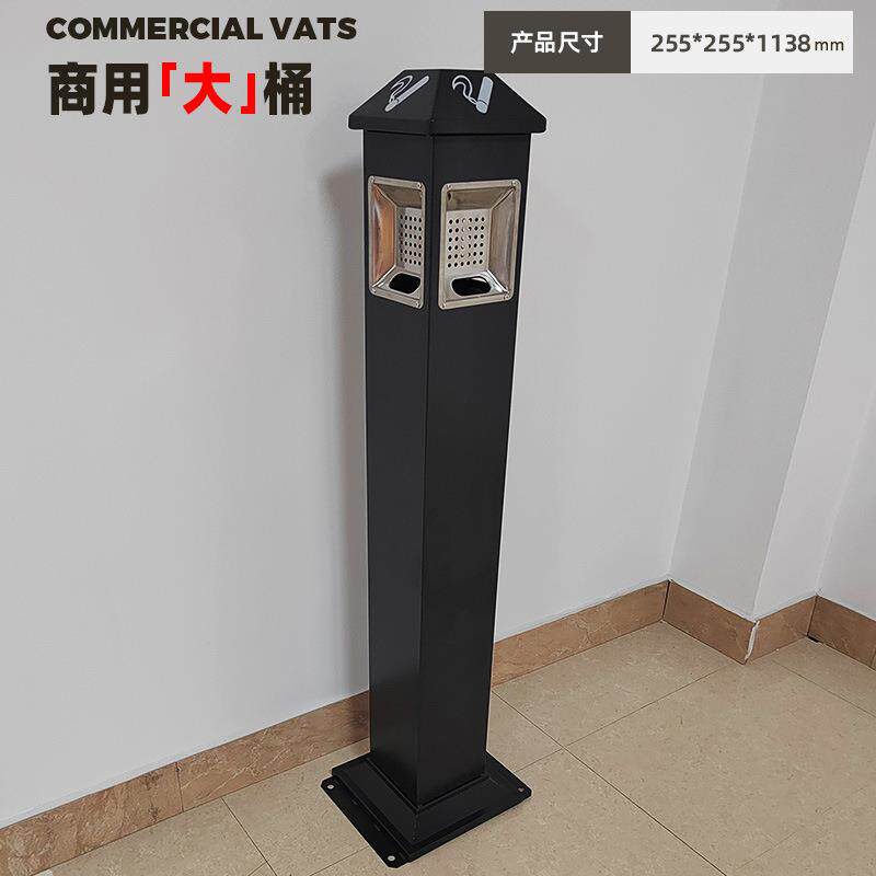 户外烟灰柱室外公共区吸烟区不锈钢清洁灭烟柱烟蒂烟头收集器