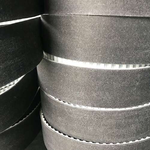 PU聚氨酯同步带 85HK13*8导条 加2mm灰色低温毛毡 耐磨防滑输送带
