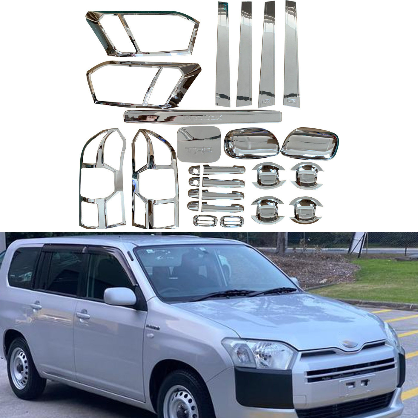 适用于2014-2019丰田TOYOTAPROBOX套装汽车电镀装饰件