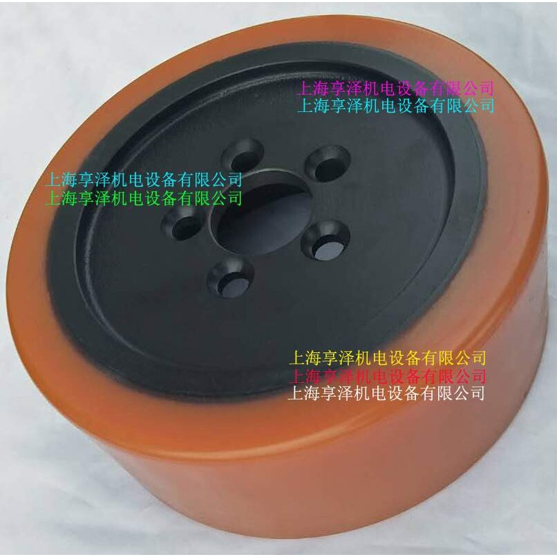 林德T20B驱动轮转向轮子 Linde林德液压车后脚轮 橡皮轮轱辘子
