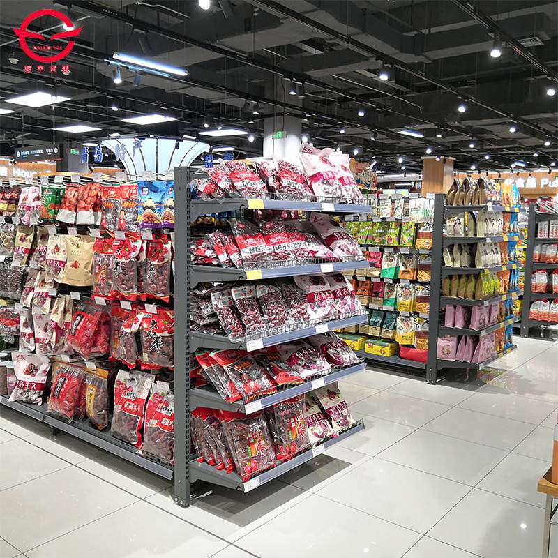 超宇超市货架孕婴店展示架加厚单面双面商店便利店置物架