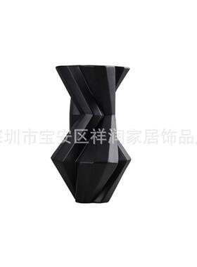 样板房间创意干花树脂花瓶摆件客厅简约现代居家桌面软装饰品摆设