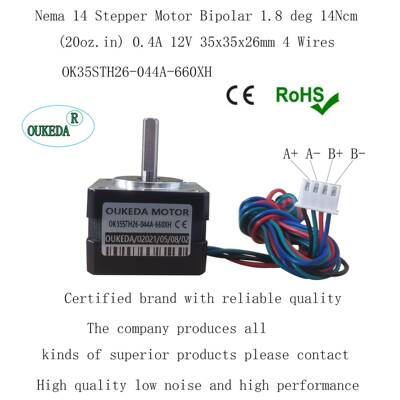 OK35STH26-044A-660XHNema14StepperMotor35x35x26mm14Ncm