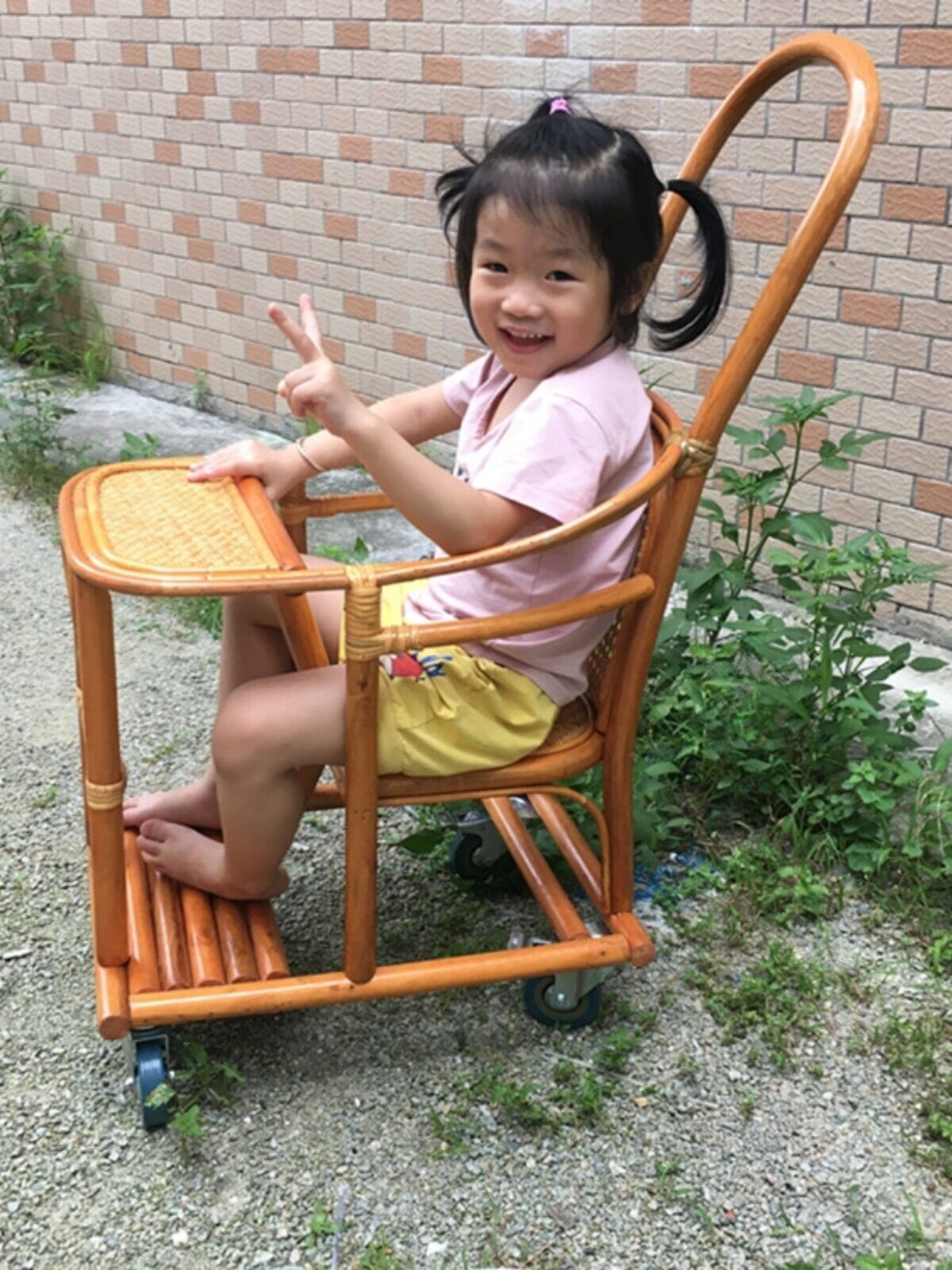 溜娃真藤婴儿推车坐式小孩外出儿童真藤编夏季宝宝车老式竹编
