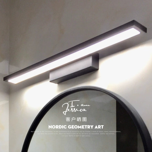 1LED铝材镜前灯后现代简约防水雾浴室卫生间化妆灯壁灯镜灯厂家