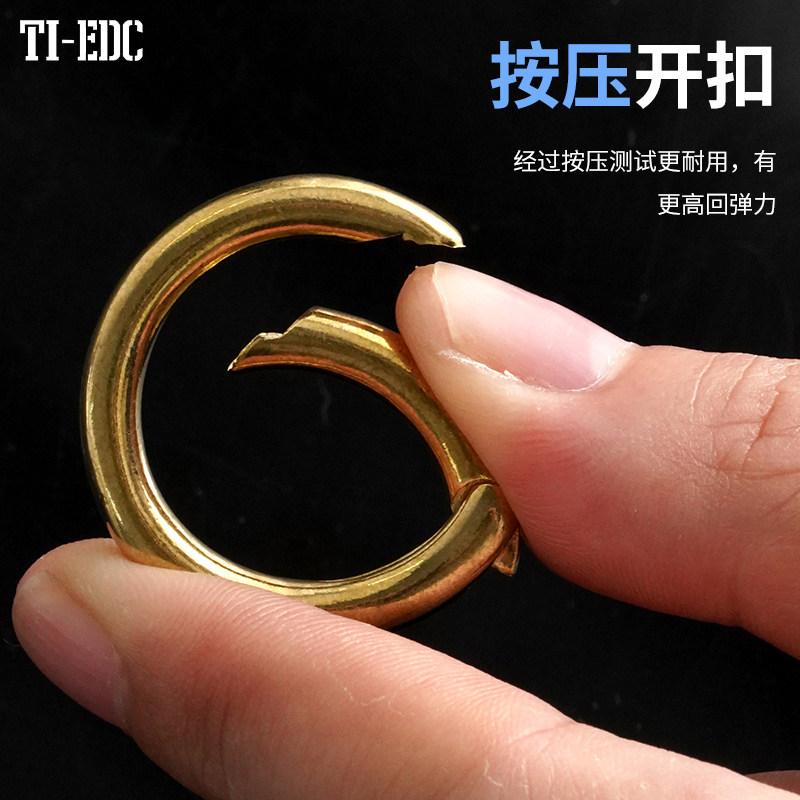 黄铜圆形弹簧扣龙虾扣DIY项链扣