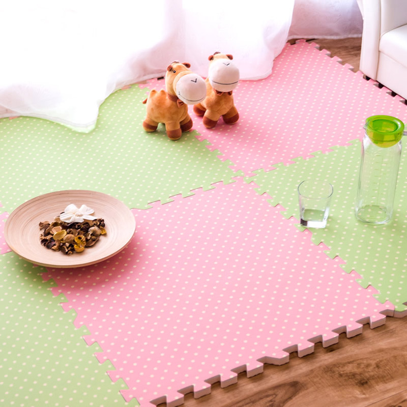 田园覆膜泡沫地垫儿童学步拼接地板垫子大号加厚2cRm60x60爬爬垫