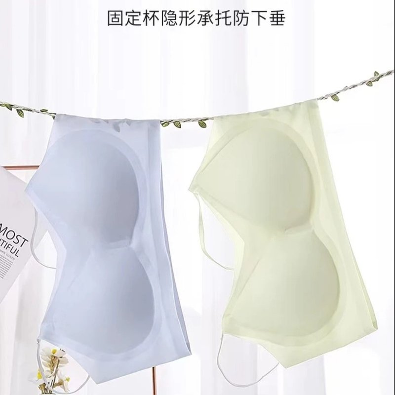 【买一送一】薄款美背一片式文胸舒适大胸显小女士无痕运动透气内