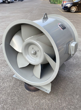 加压轴流风机36000风量  305pa  5500w 管道风机带底支架  380v