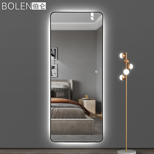 BOLEN伯仑智能全身穿衣镜服装店衣帽试衣间壁挂装饰带灯镜子批发